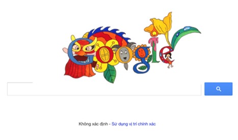 buc tranh duoc dang trang chu Google ngay 1/6