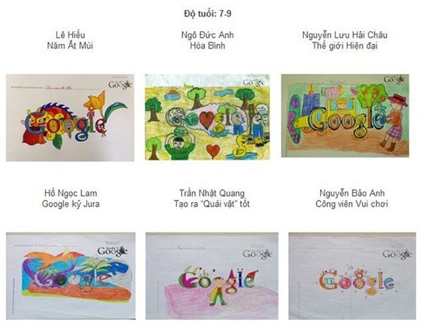 buc tranh duoc dang trang chu Google ngay 1/6