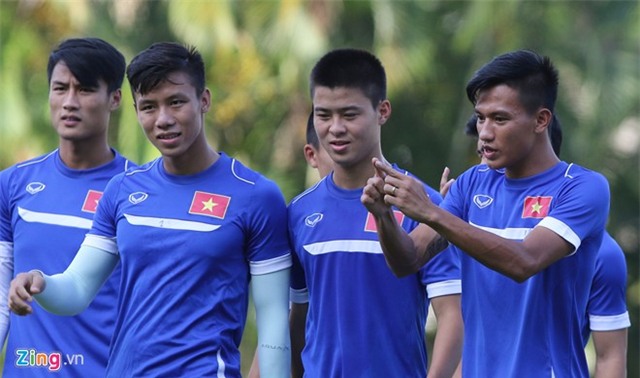 U23 Việt Nam thoải mái vui đùa trong buổi tập thả lỏng