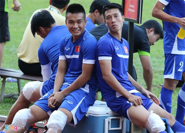 U23 Việt Nam thoải mái vui đùa trong buổi tập thả lỏng