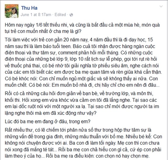 Chia sẻ dạy con trên facebook 1