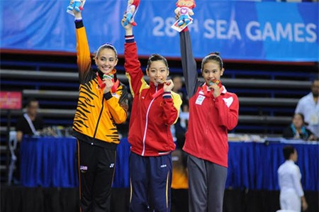 Hà Thanh cho biết cô đã phải nén đau để thi đấu