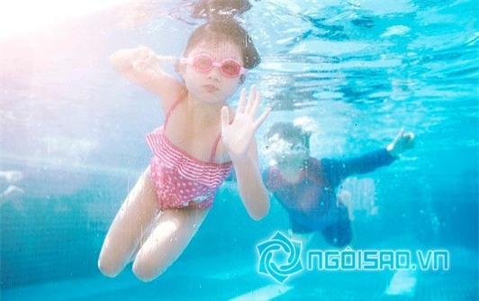 nhóc tì nhà sao Việt diện đồ bơi 15