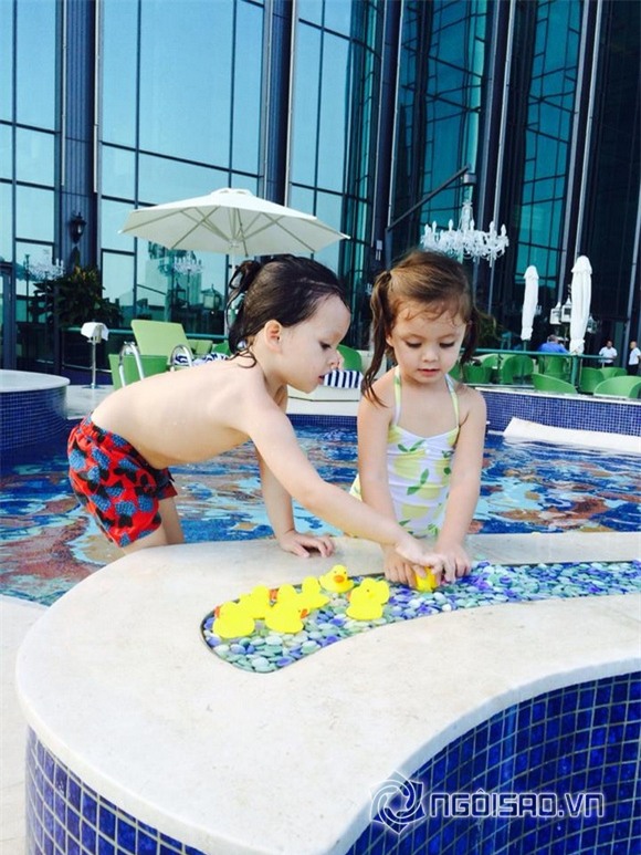 nhóc tì nhà sao Việt diện đồ bơi 8