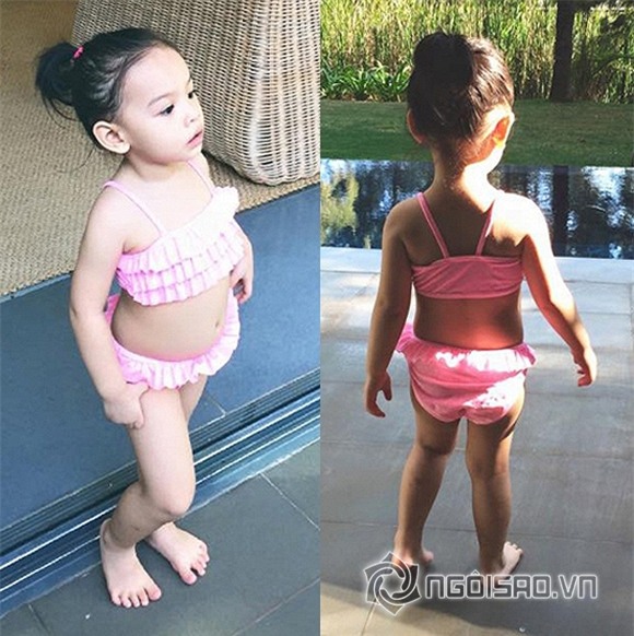 nhóc tì nhà sao Việt diện đồ bơi 1