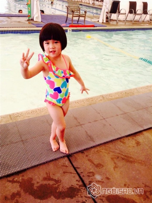 nhóc tì nhà sao Việt diện đồ bơi 2