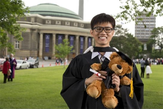 Cao Anh, du học sinh, học bổng