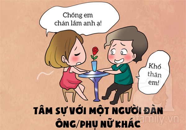 Hành động có hại cho hôn nhân.