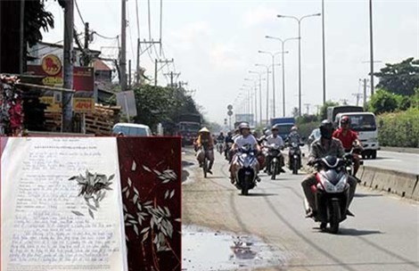Những mảnh đinh sắc nhọn mà Long đã rải trên quốc lộ 1A vào sáng 10/6.