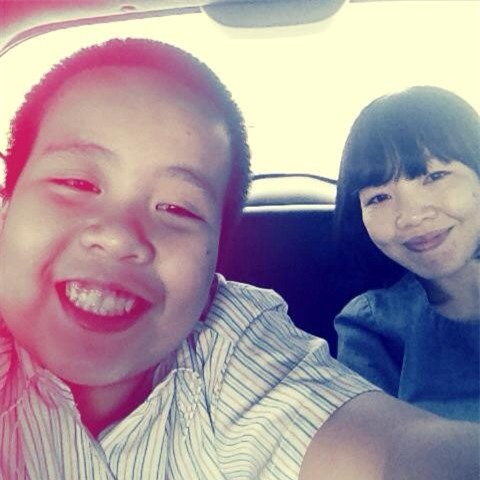 Chị Phan Hồ Điệp và Đỗ Nhật Nam.