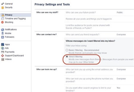 Cach chan tin nhan rac nhu “dich benh” tren Facebook