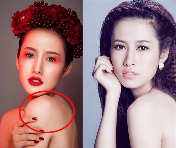 Hoa hậu, Á hậu Việt lỗi photoshop 1