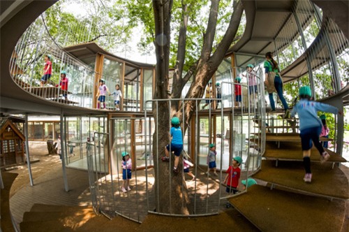 Nhật Bản, mầm non, trò chơi, lạ, sáng tạo, thiên nhiên, trẻ con