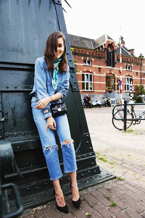 Học tín đồ thế giới biến hóa khăn lụa ngày hè - 5