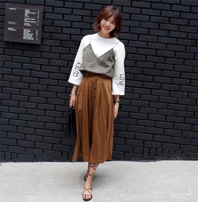 7 kiểu váy thu được lòng hot girl xứ Hàn