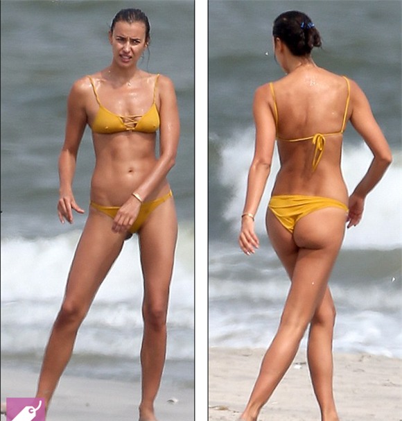 Bồ cũ Ronaldo quấn quýt tình mới trên bờ biển 3