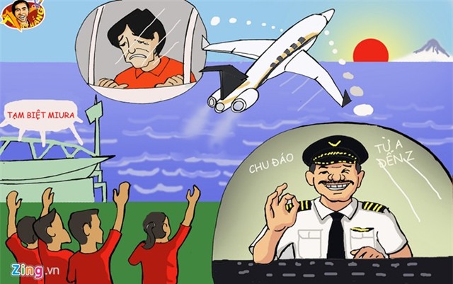 Hí họa: CĐV khuyên ông Miura sang châu Phi làm HLV