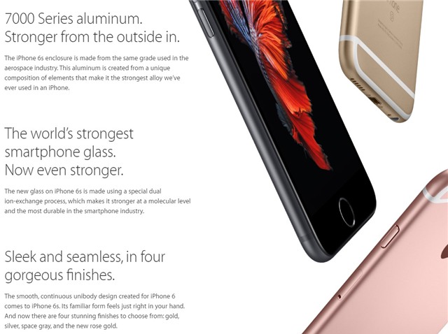 iPhone 6s, Galaxy S6