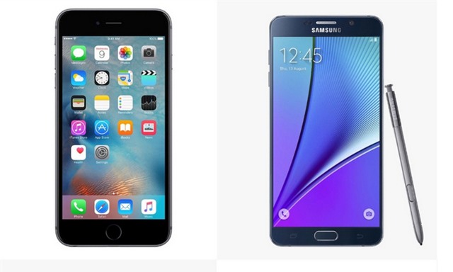 iPhone 6s Plus, Galaxy Note 5, Apple