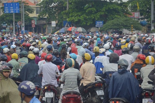 Sài Gòn, kẹt xe, mưa lụt, ngập nước, ngập lụt