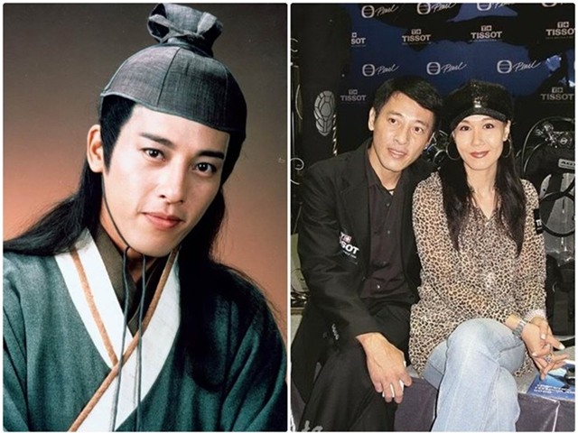 Lữ Tụng Hiền và vợ (phải).