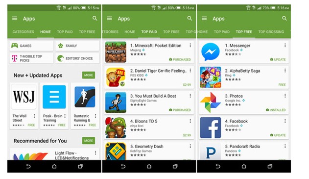 iOS, Android, chuyển dữ liệu