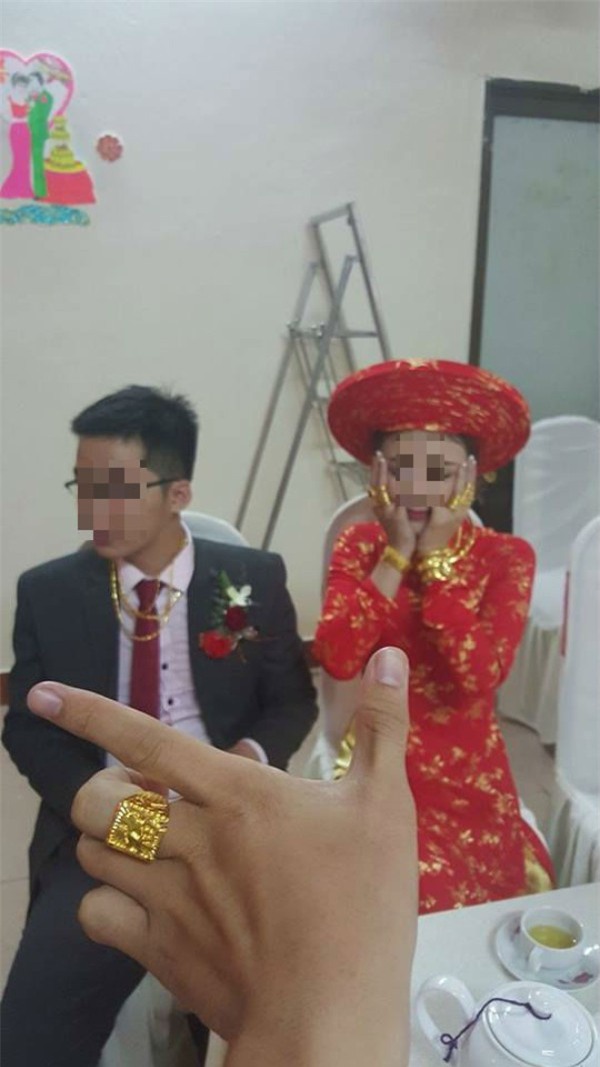 cô dâu, đám cưới, khoe vàng, nhà giàu