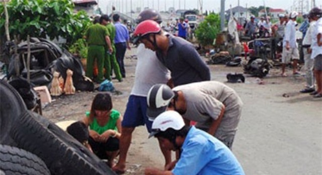 Bình khí đá nổ như bom, vợ chồng 9X thiệt mạng