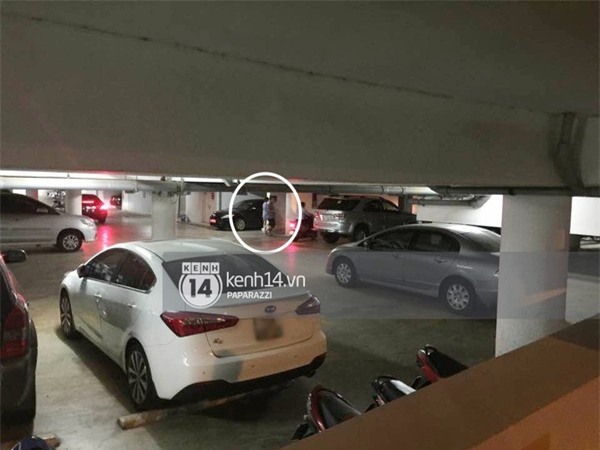 Thiều Bảo Trâm ở dưới tầng hầm gửi xe trong khu căn hộ cao cấp của Sơn Tùng M-TP.
