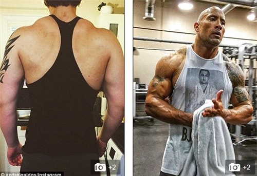 chang trai 19 tuoi dot tu vi muon co bap nhu the rock hinh anh 3