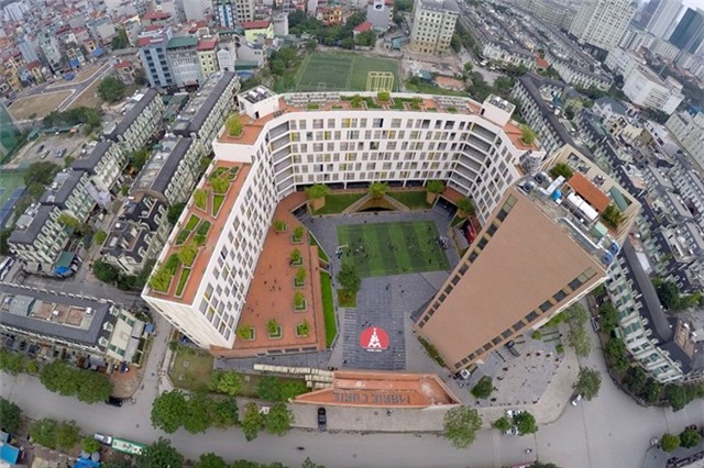 Những trường học đẹp ở Hà Nội nhìn từ trên cao