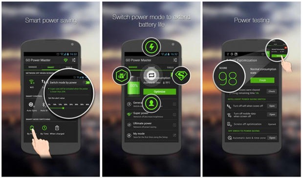 tiết kiệm pin, Android