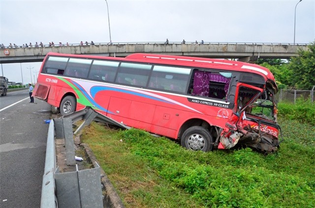 Hiện trường vụ tai nạn.