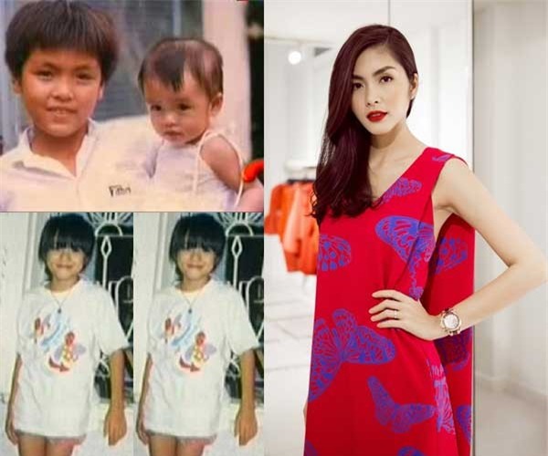 Hình ảnh tuổi thơ của Tăng Thanh Hà.