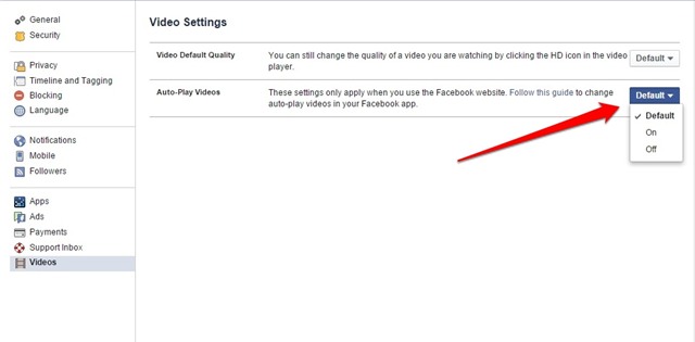 facebook, tự phát video, tắt, làm phiền, tự chạy, ứng dụng
