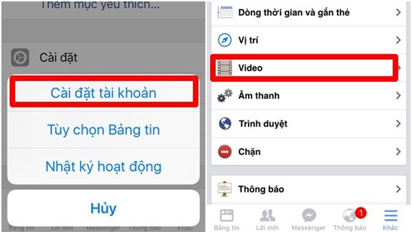 facebook, tự phát video, tắt, làm phiền, tự chạy, ứng dụng