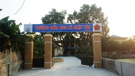 Trường mầm non xã Nhật Tân.