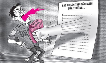 tiền trường, đầu năm, phụ huynh, bức xúc, lạm thu