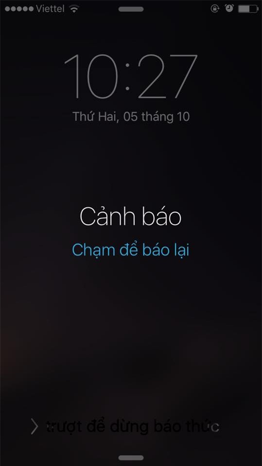 báo thức lại, iPhone, 9 phút