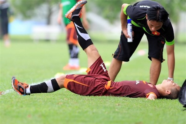 Chấn thương của Thành Lương đã kịp hồi phục trước trận gặp Iraq. Ảnh: Internet.