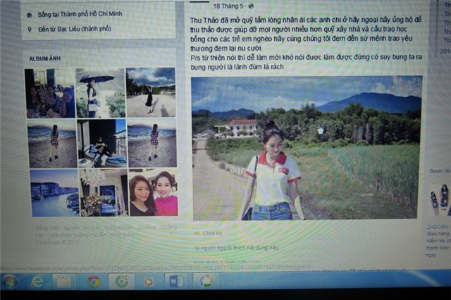 hoa hậu, thu thảo, lừa tiền, quảng cáo, quản lý, nạn nhân