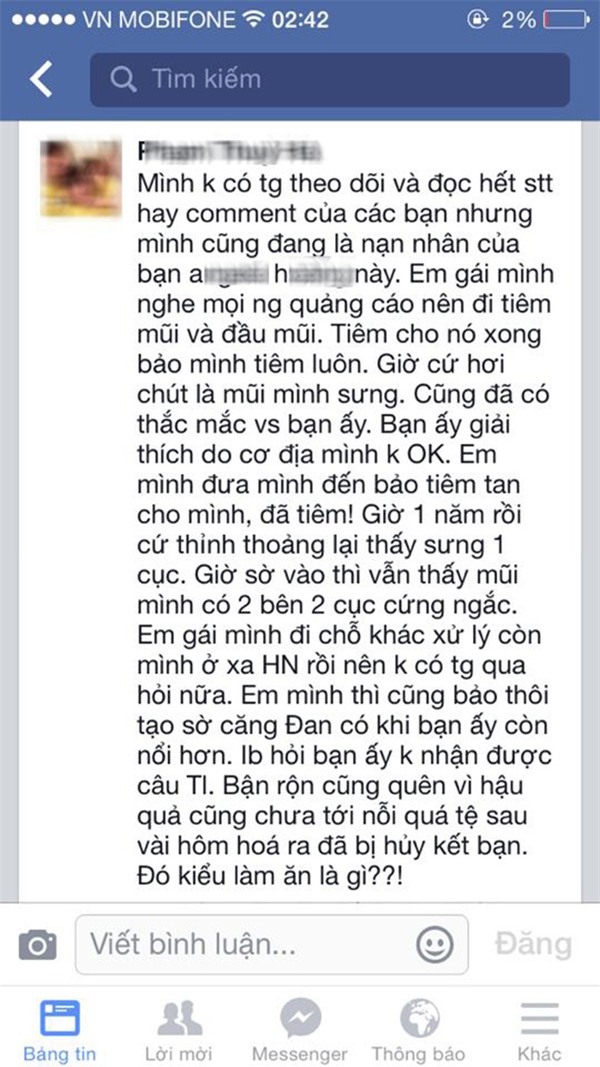 tiêm chất làm đầy