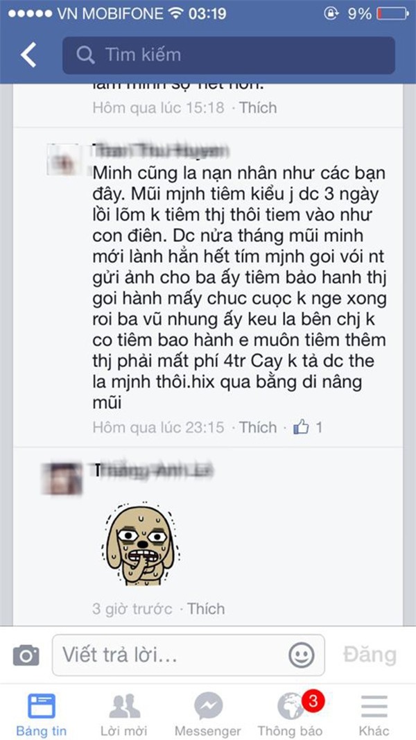 tiêm chất làm đầy