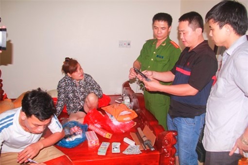 Các chân rết liên quan đến vụ án và tang vật bị bắt giữ