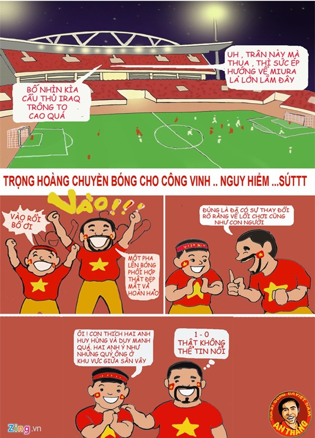 ĐTVN bước vào trận đấu khó khăn với đội tuyển IRAQ . Không nhiều người dám kỳ vọng đến kết quả trận đấu , nhưng những diễn biến trên sân đã mang đến những tín hiệu tích cực và rất bất ngờ