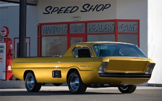 1967 Dodge Deora được thiết kế bởi Alexander Brothers, trong giống như một chiếc phi thuyền nhỏ trong không trung.