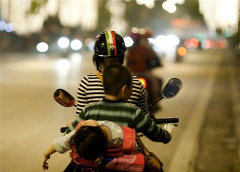 trẻ em, đến trường, ngủ gật, học sinh