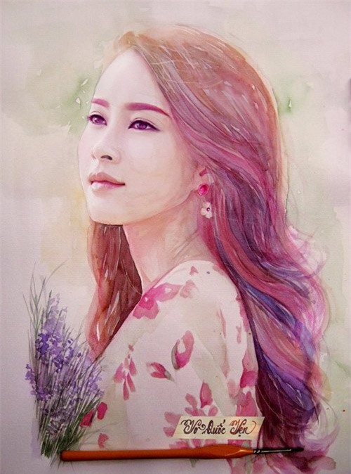 hoa hau thu thao, my tam dep nhu thien than trong tranh hinh anh 1