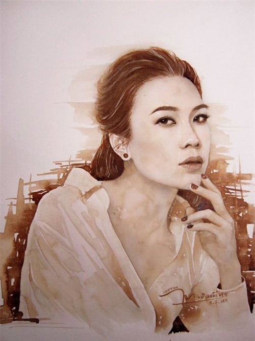 hoa hau thu thao, my tam dep nhu thien than trong tranh hinh anh 3