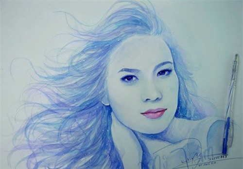 hoa hau thu thao, my tam dep nhu thien than trong tranh hinh anh 5